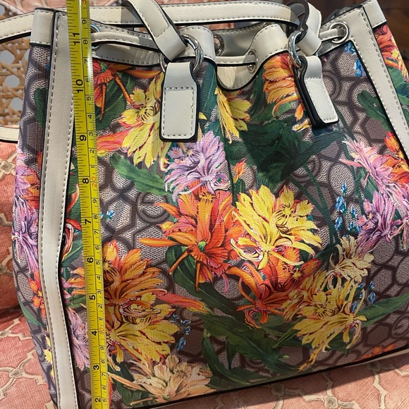 Gattinoni Roma Italy Floral Tote Bag - Picture 3 of 9